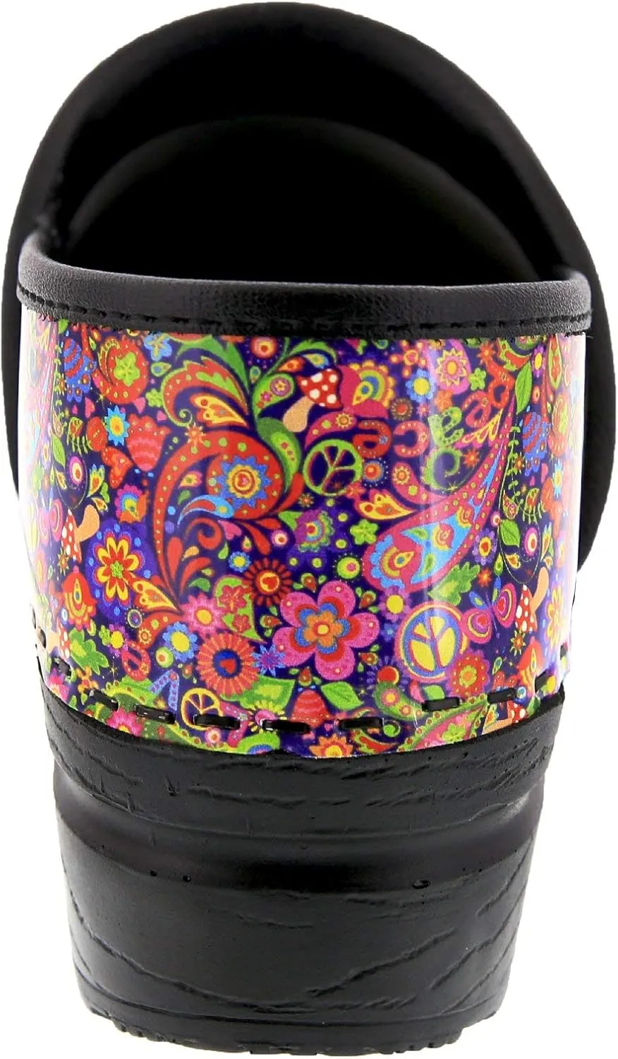 BJORK Swedish Comfort Women's Professional Printed Leather Clogs