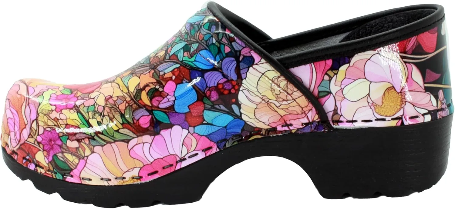 Bjork Women's Swedish Professional Leather Clogs