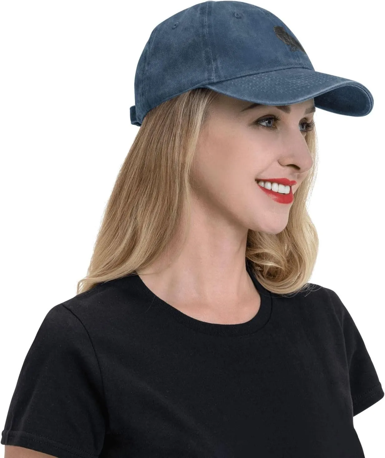 Black Raven Baseball Cap for Men Women Hats Denim Trucker Caps Dad Hat
