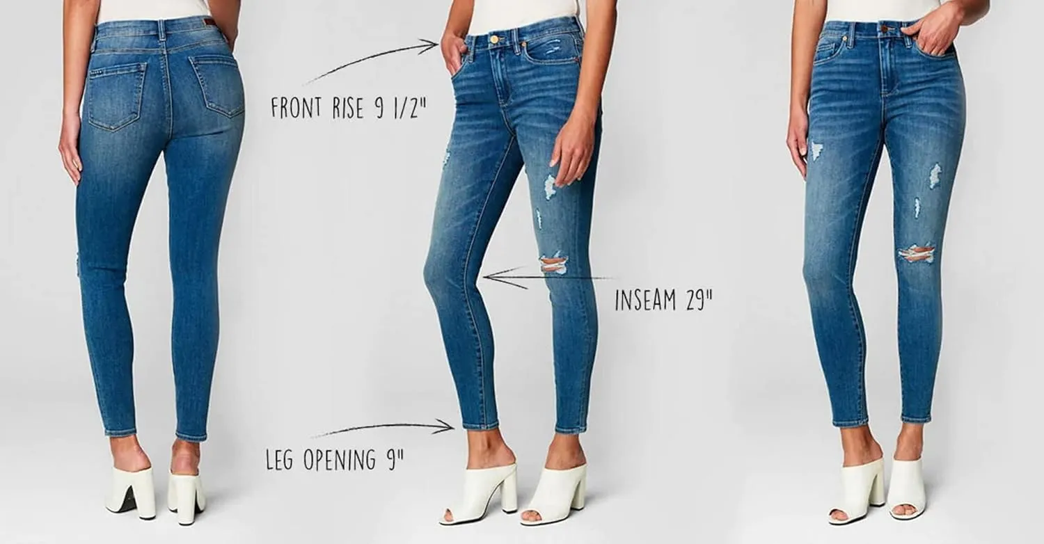 [BLANKNYC] Womens Luxury Clothing Stylish Mid-Rise Skinny Jeans, Fashionable Denim, Comfortable & Stylish Pants, The Bond