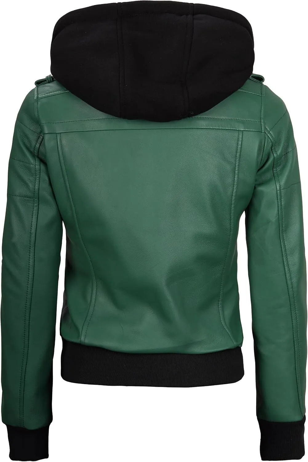 Blingsoul Leather Jacket Women - Real Lambskin Womens Leather Jackets With hood