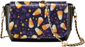 Blue Butterfly Flying in the Sky Leather Crossbody Purses for Women Trendy, Womens Medium Size Shoulder Bags