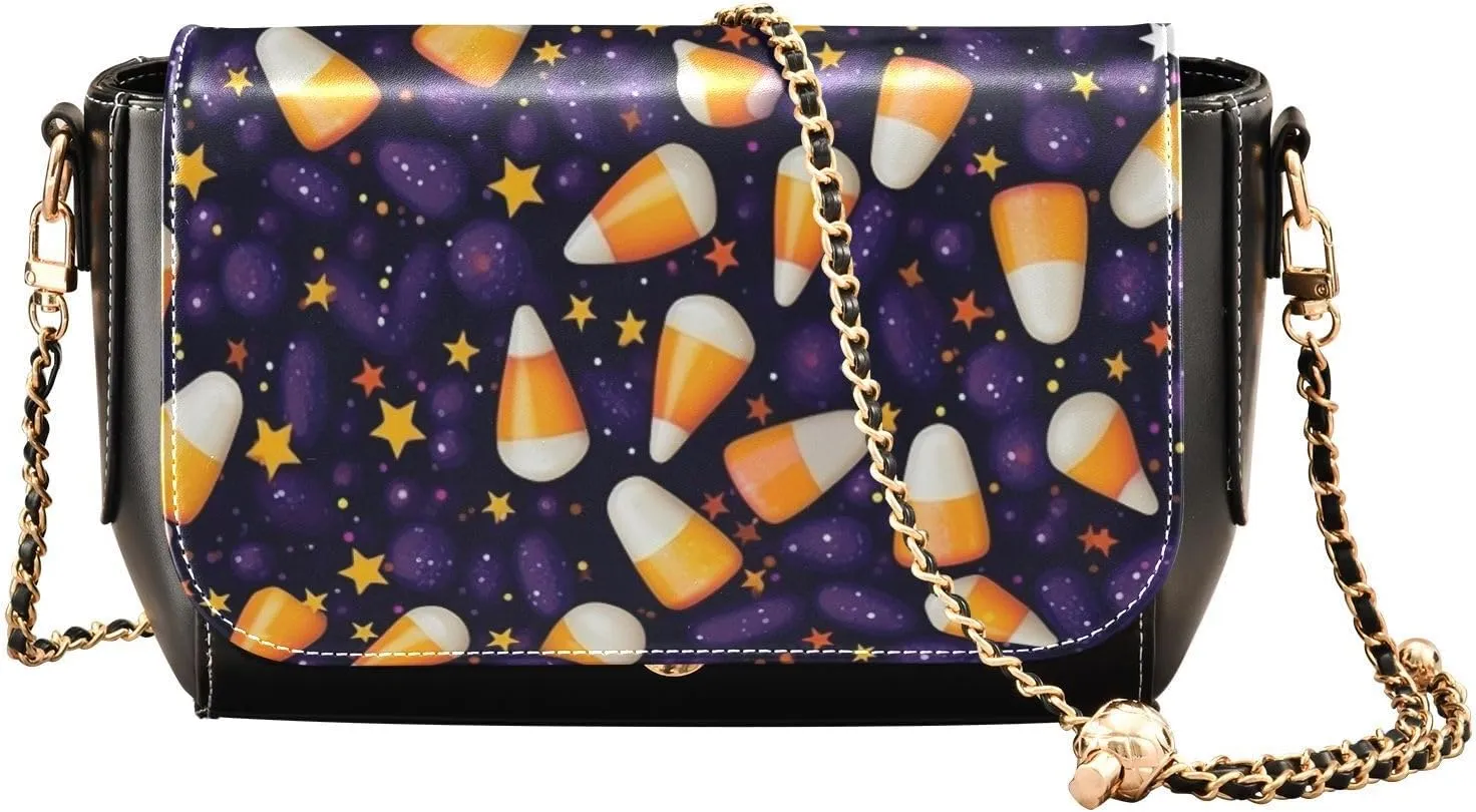 Blue Butterfly Flying in the Sky Leather Crossbody Purses for Women Trendy, Womens Medium Size Shoulder Bags