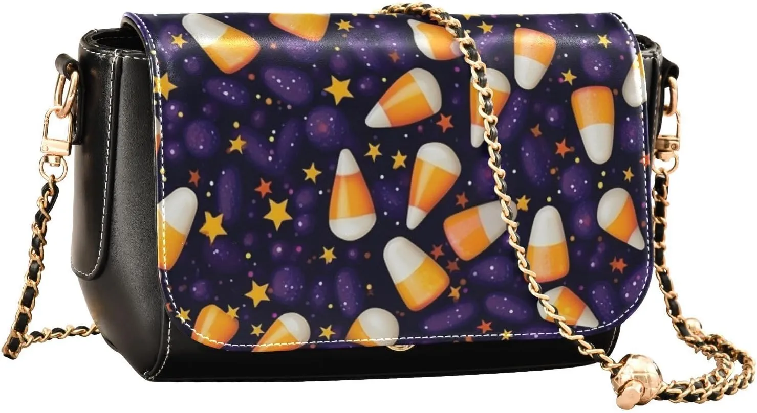 Blue Butterfly Flying in the Sky Leather Crossbody Purses for Women Trendy, Womens Medium Size Shoulder Bags