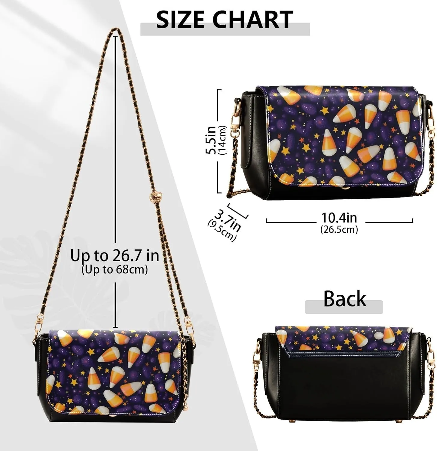 Blue Butterfly Flying in the Sky Leather Crossbody Purses for Women Trendy, Womens Medium Size Shoulder Bags