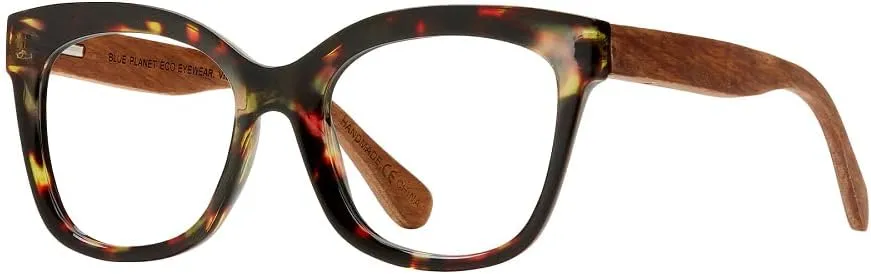 Blue Planet Cat Eye Glasses for Women and Men - Blue Light Blocking Glasses, Cat Eye Glasses Frames, Bluelight Blockers