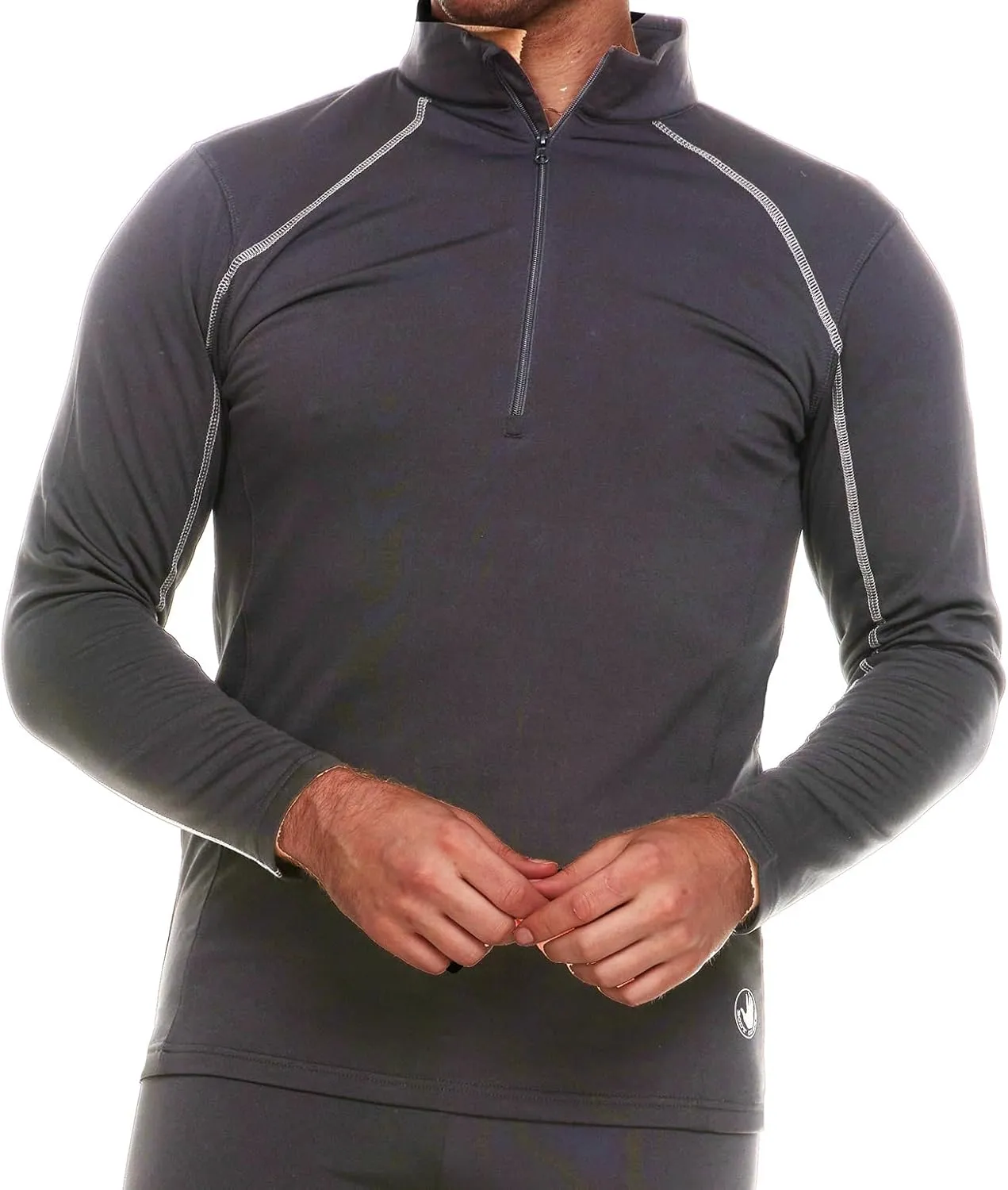 Body Glove Men's Thermal Top - Warm Winter Shirt - Collared Long Sleeve Thermal Undershirt for Men