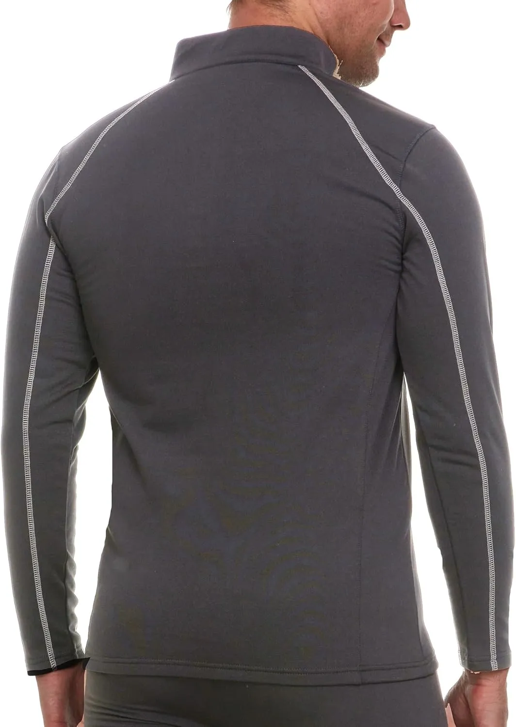 Body Glove Men's Thermal Top - Warm Winter Shirt - Collared Long Sleeve Thermal Undershirt for Men