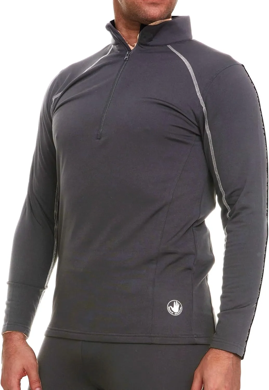 Body Glove Men's Thermal Top - Warm Winter Shirt - Collared Long Sleeve Thermal Undershirt for Men