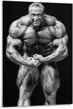 Bodybuilder Markus Ruehl Black And White Vintage Poster (8) Canvas Painting Posters And Prints Wall Art for Living Room Bedroom Decor 16x24inch(40x60cm) Frame-style