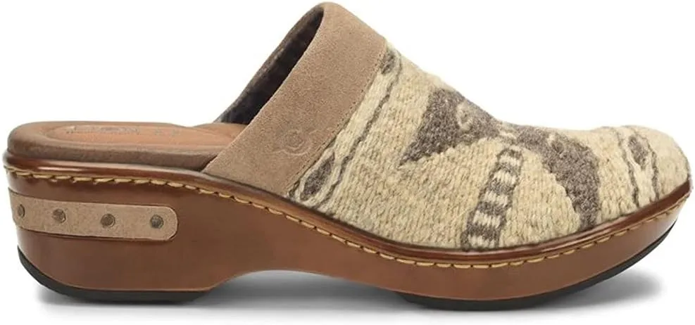 BORN Womens Bandy Printed Leather Clogs