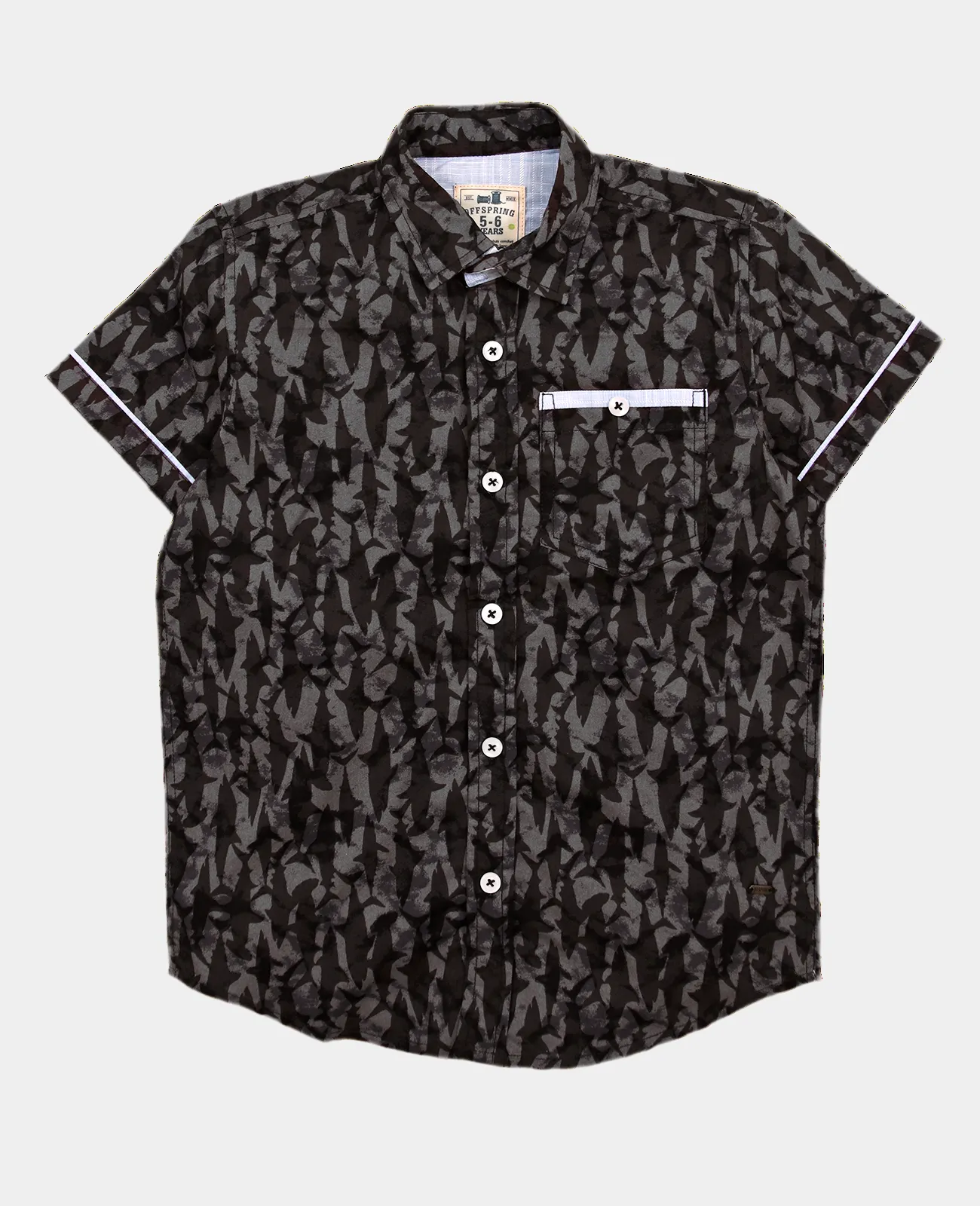 Boys Shark Printed Shirt