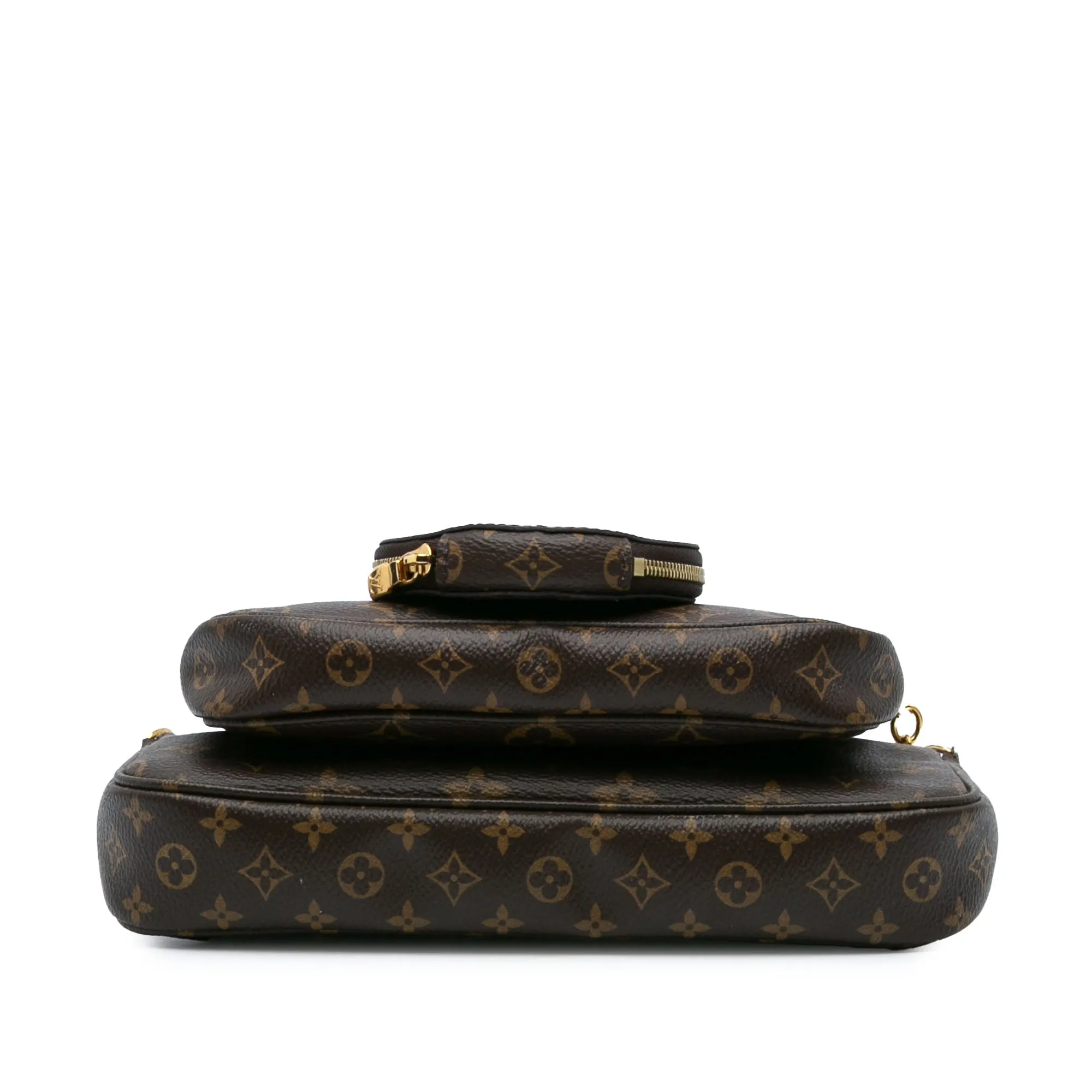Brown Louis Vuitton Monogram Multi Pochette Accessoires Satchel