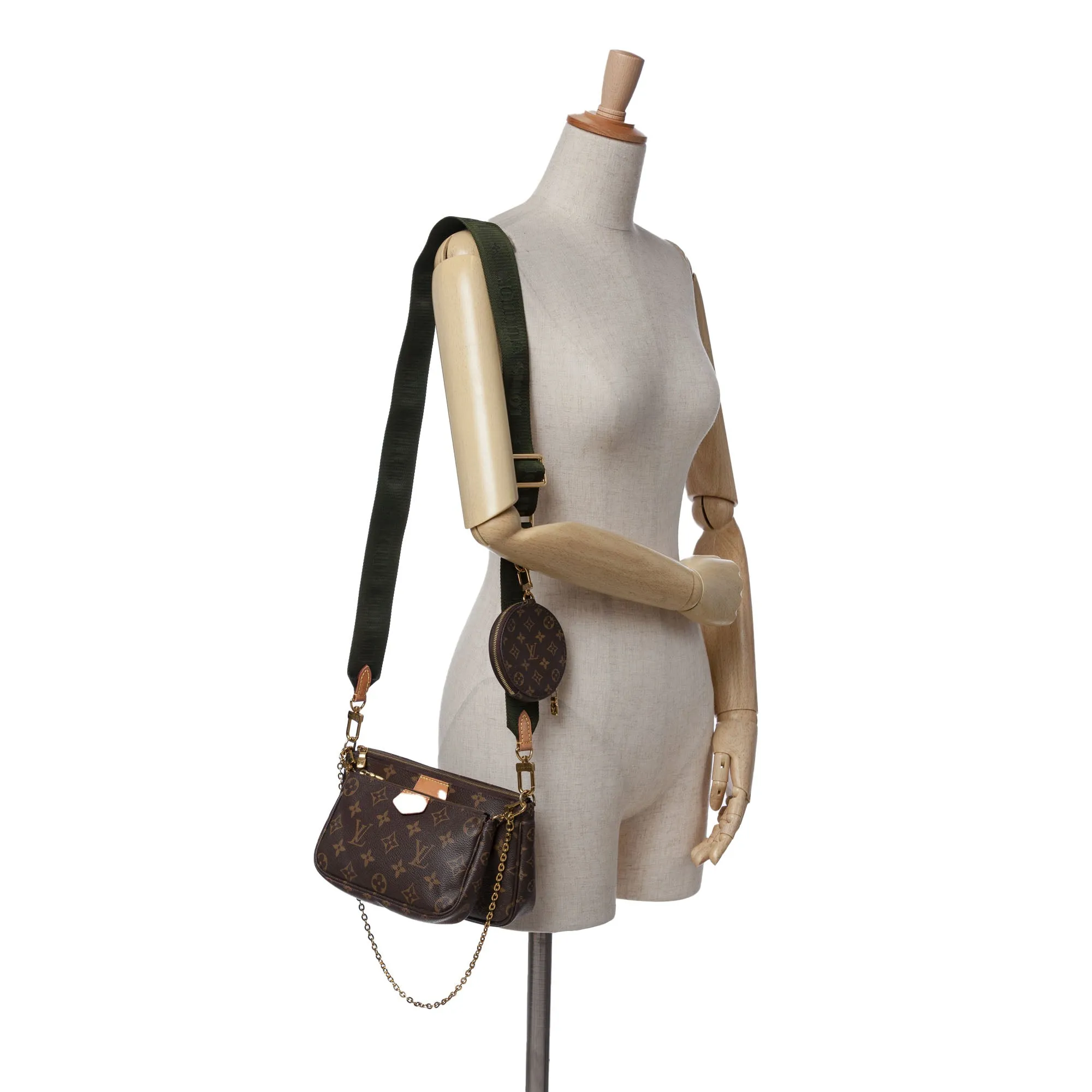 Brown Louis Vuitton Monogram Multi Pochette Accessoires Satchel