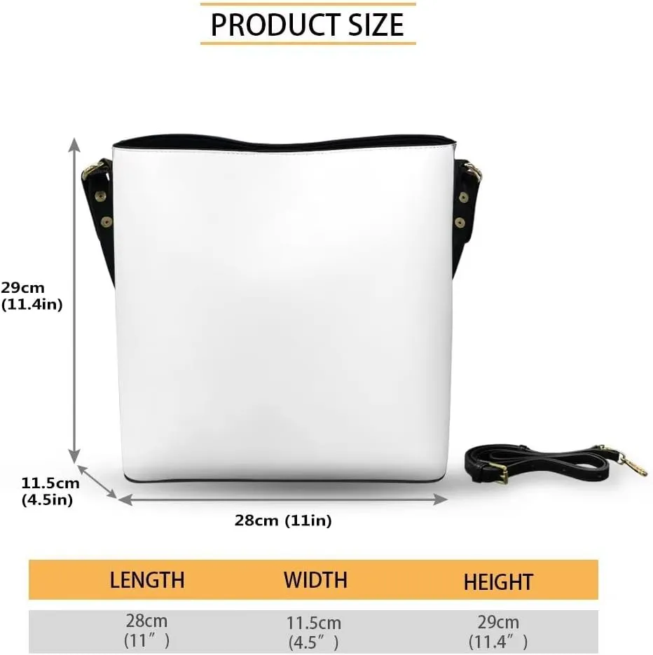 Bucket Bag for Women Fashion Leather Shoulder Bag Casual Tote Bag for Women Work Hobo Bag