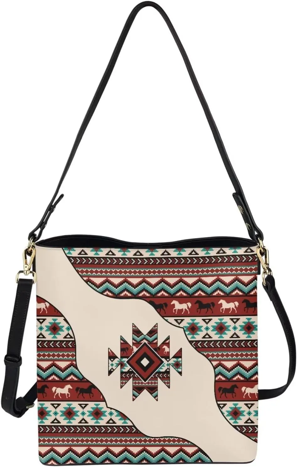 Bucket Bag for Women Fashion Leather Shoulder Bag Casual Tote Bag for Women Work Hobo Bag