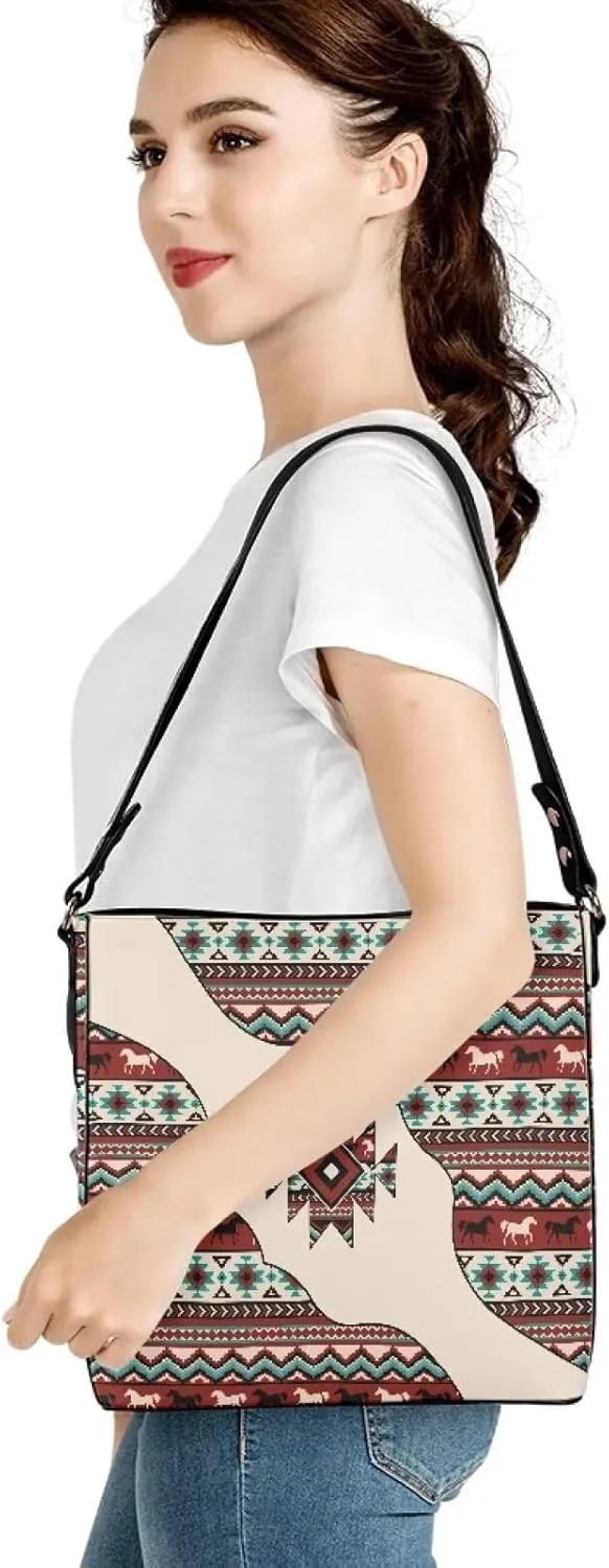 Bucket Bag for Women Fashion Leather Shoulder Bag Casual Tote Bag for Women Work Hobo Bag