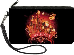 Buckle-Down Disney Wallet, Zip Clutch, The Nightmare Before Christmas We Wish You a Scary Christmas, Canvas