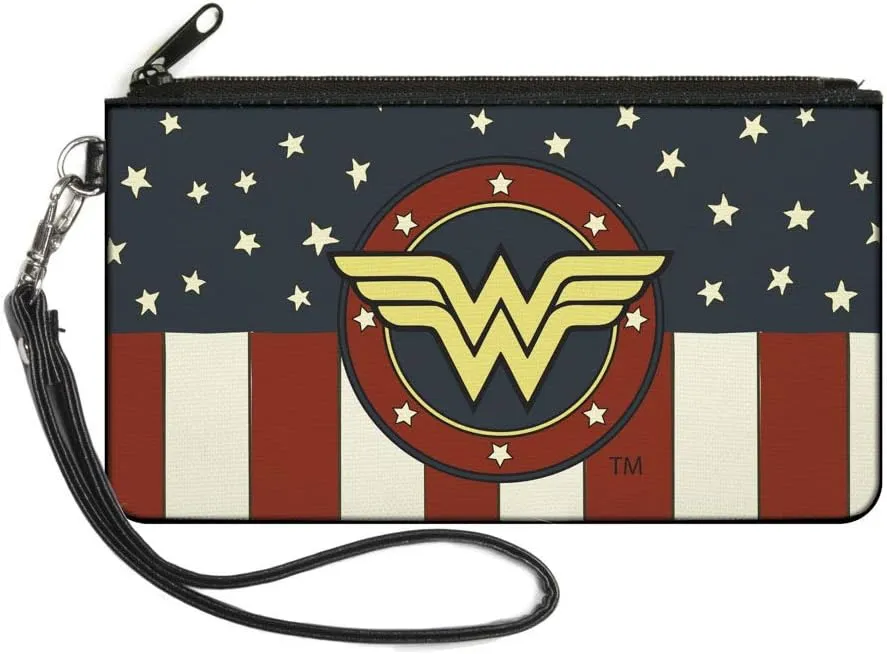 Buckle-Down Zip Wallet Wonder Woman Large Accessory, Wonder Woman, 8" x 5"