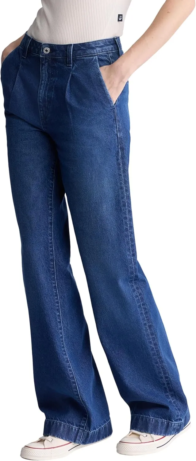 Buffalo David Bitton Women's Addie High Rise Wide Leg Jeans