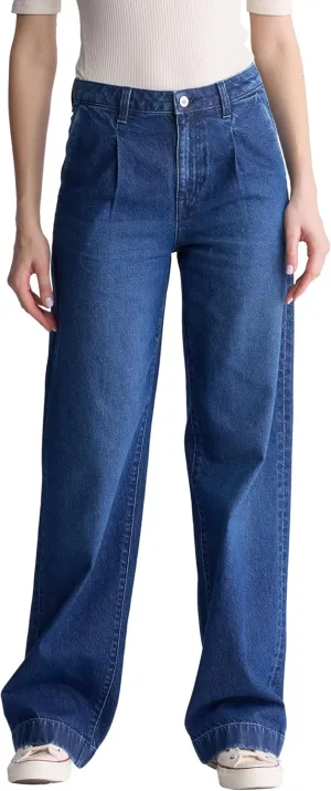Buffalo David Bitton Women's Addie High Rise Wide Leg Jeans