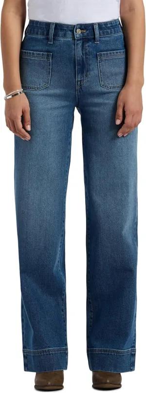 Buffalo David Bitton Women's Addie High Rise Wide Leg Jeans