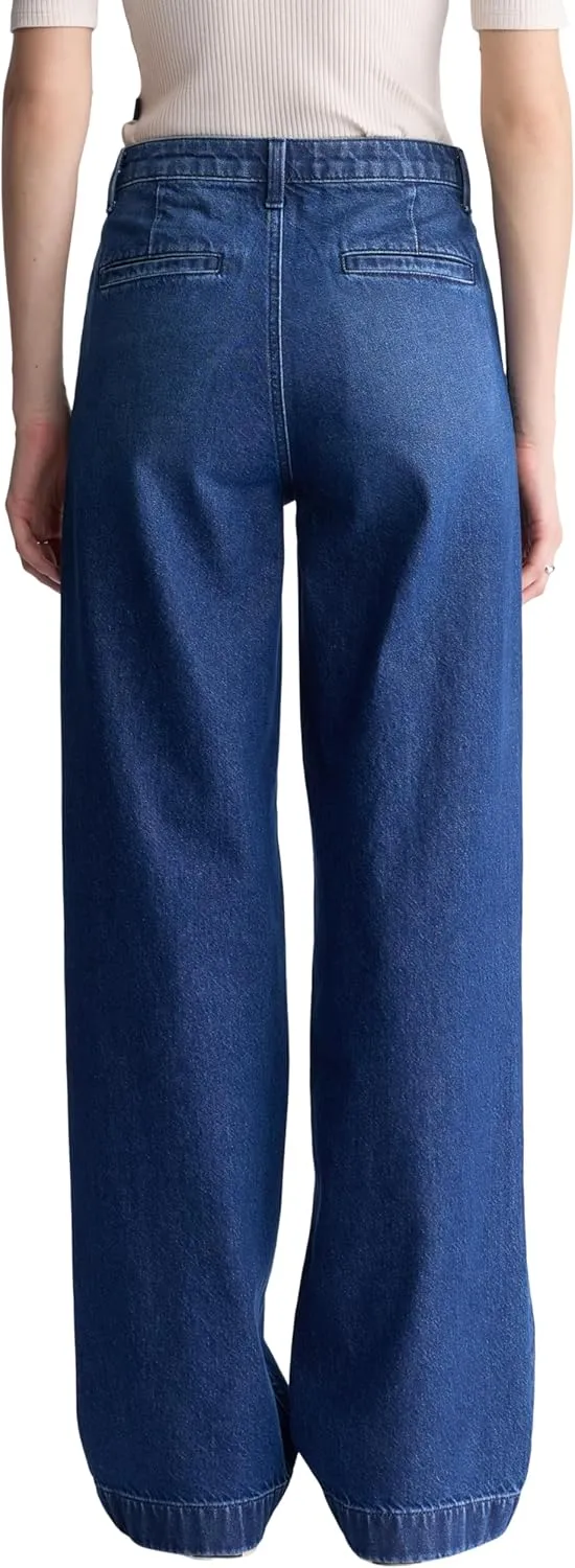 Buffalo David Bitton Women's Addie High Rise Wide Leg Jeans