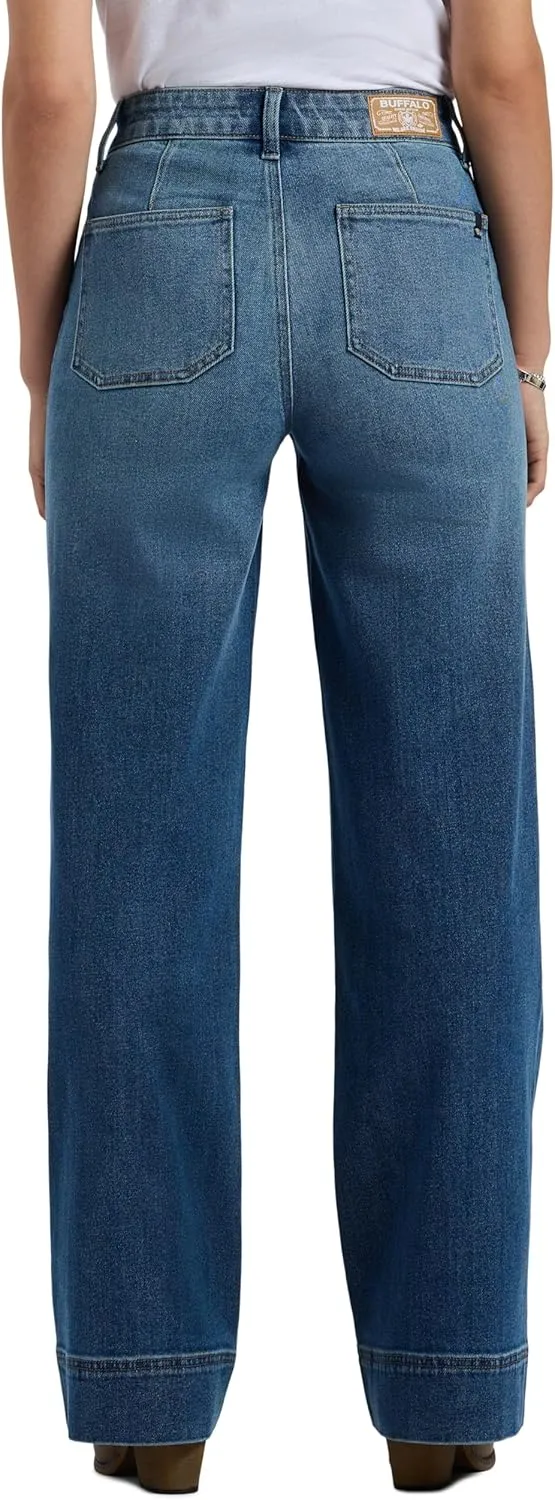 Buffalo David Bitton Women's Addie High Rise Wide Leg Jeans
