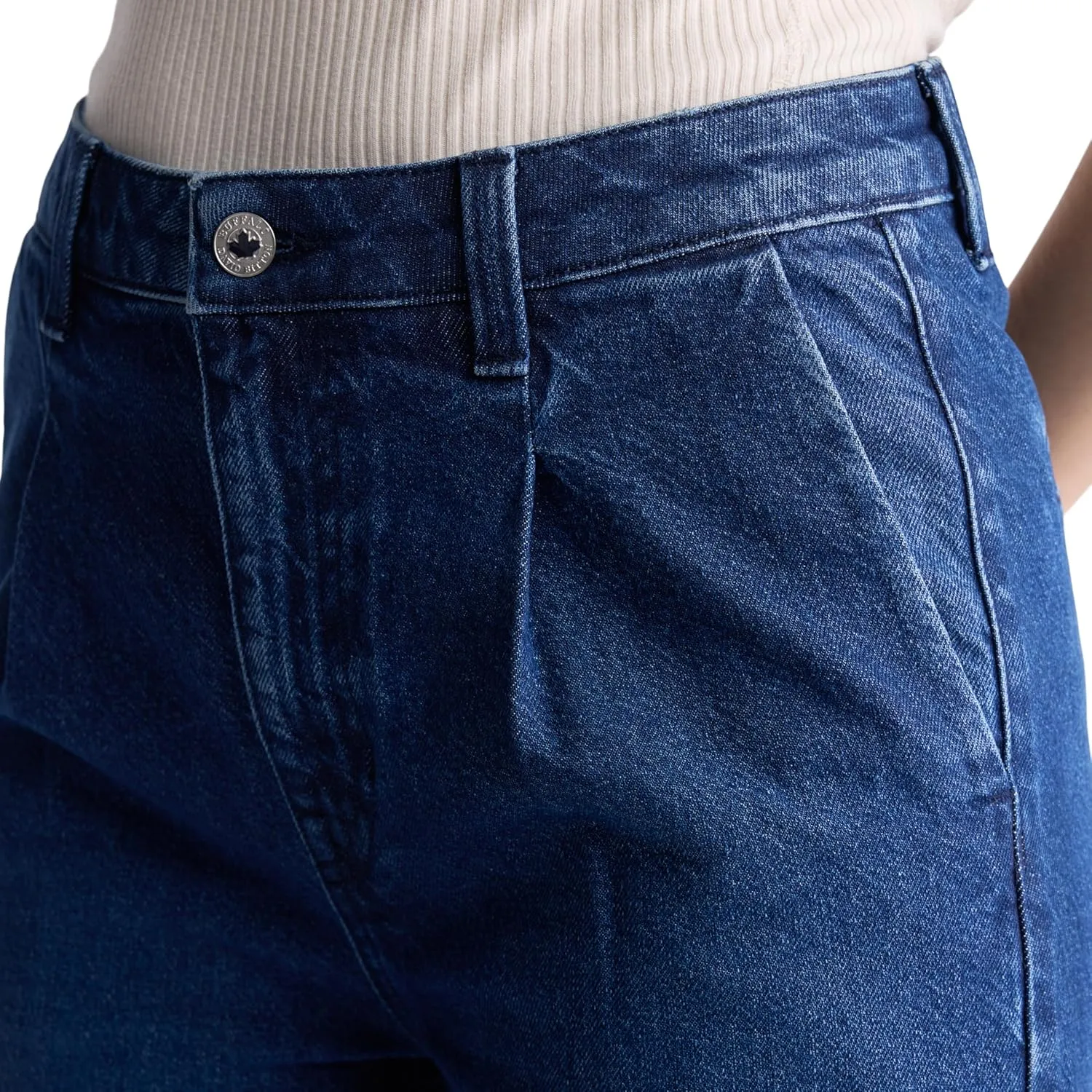 Buffalo David Bitton Women's Addie High Rise Wide Leg Jeans