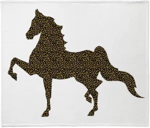 CafePress American Saddlebred Leopard Throw Blanket Super Soft Fleece Plush Throw Blanket, 60"x50"