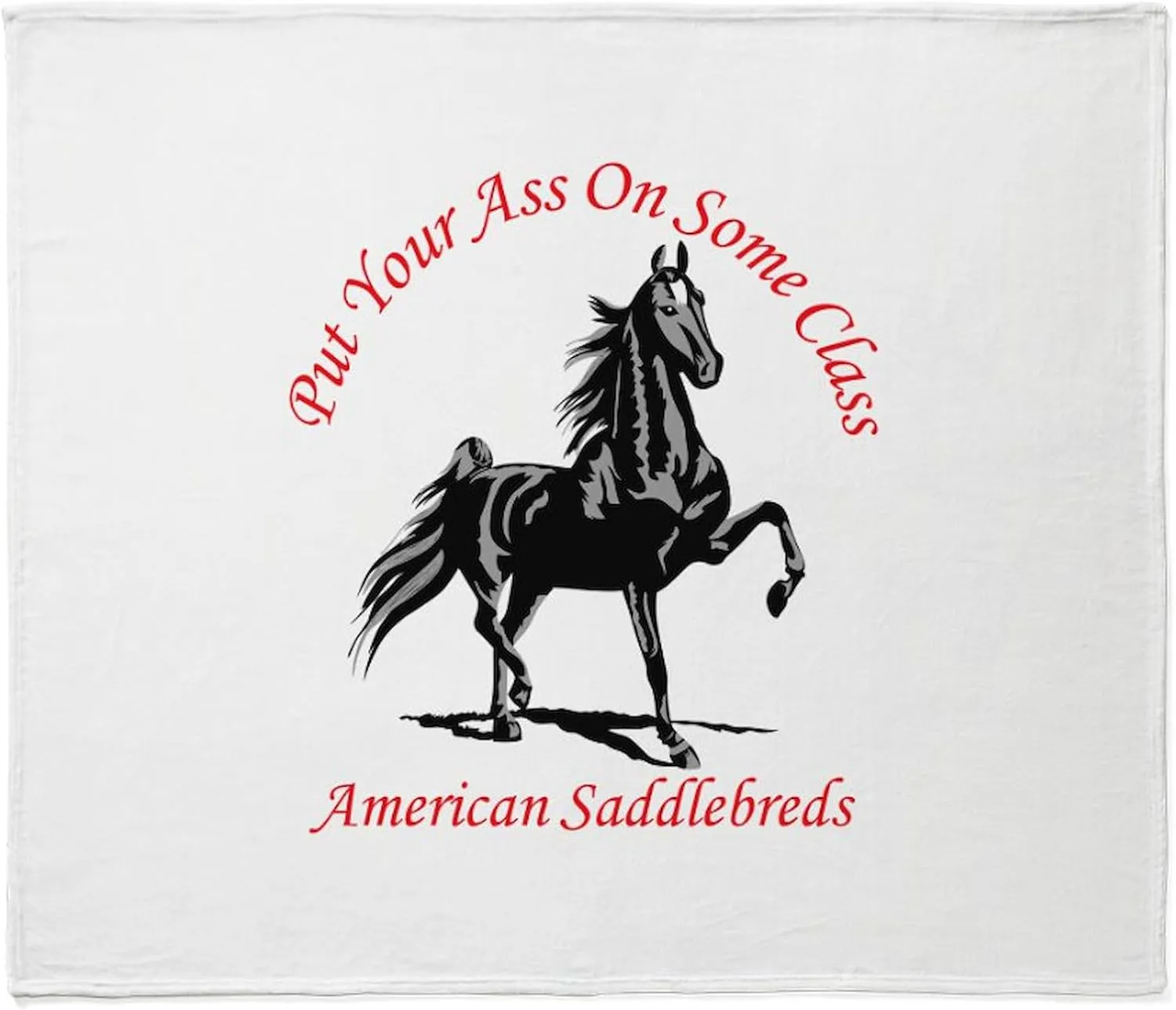 CafePress American Saddlebred Throw Blanket Super Soft Fleece Plush Throw Blanket, 60"x50"