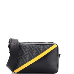 Camera Case Bag Zucca Coated Canvas and Leather Small