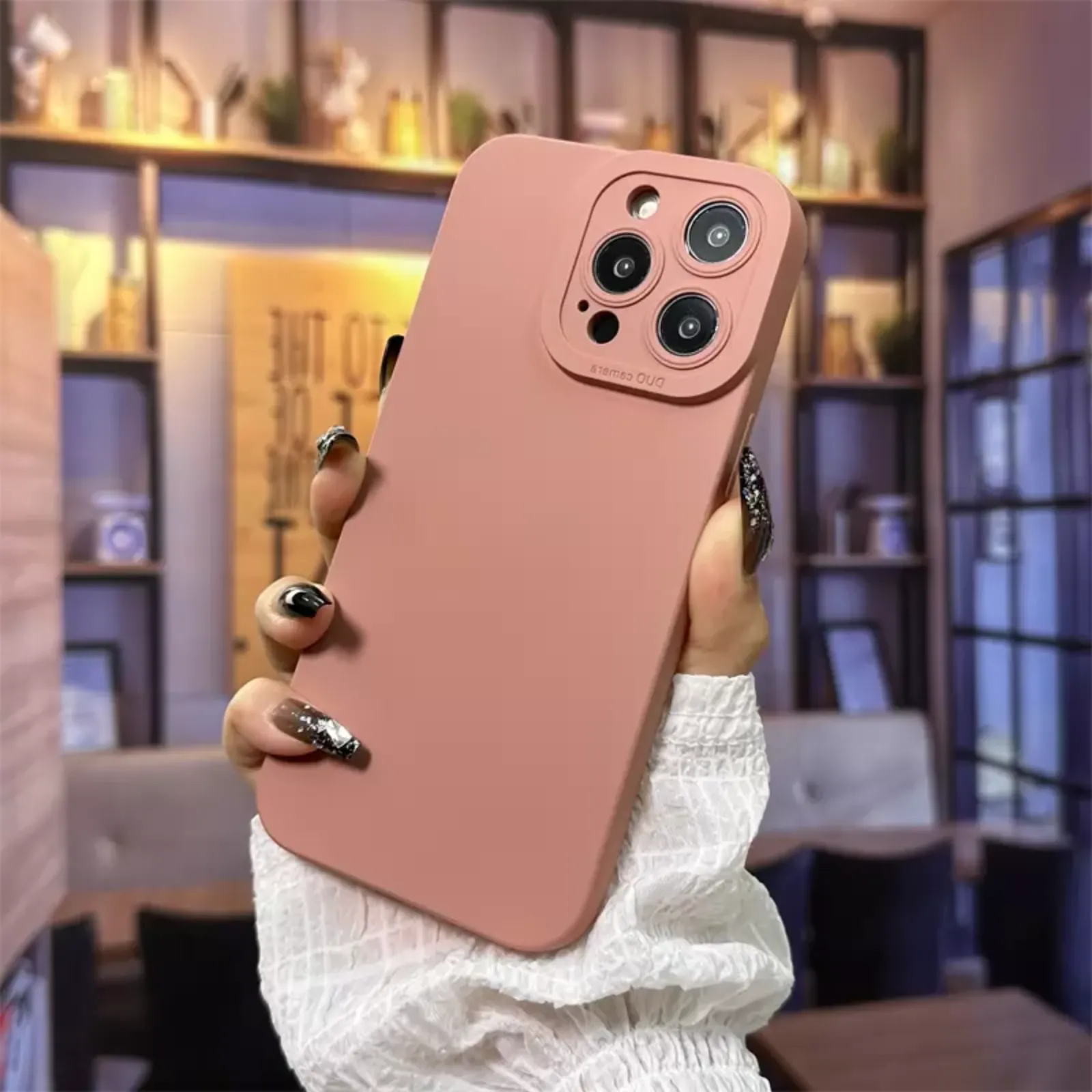 Camera Lens Cover Shockproof Silicone Case For Apple iPhone 13 Pro Pink