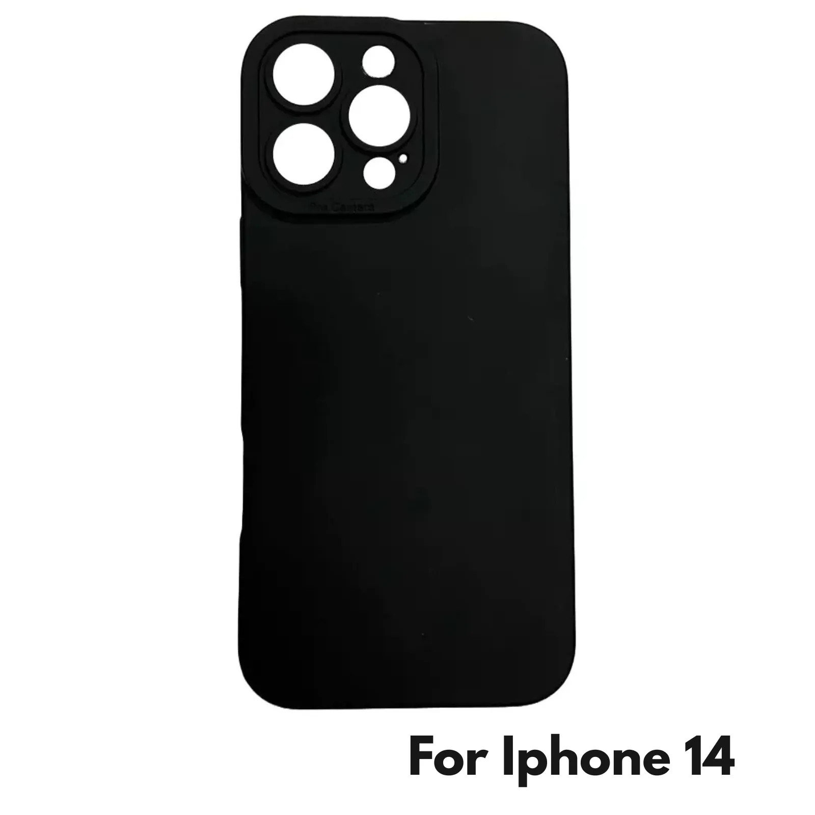 Camera Lens Cover Shockproof Silicone Case For Apple iPhone 14 Black