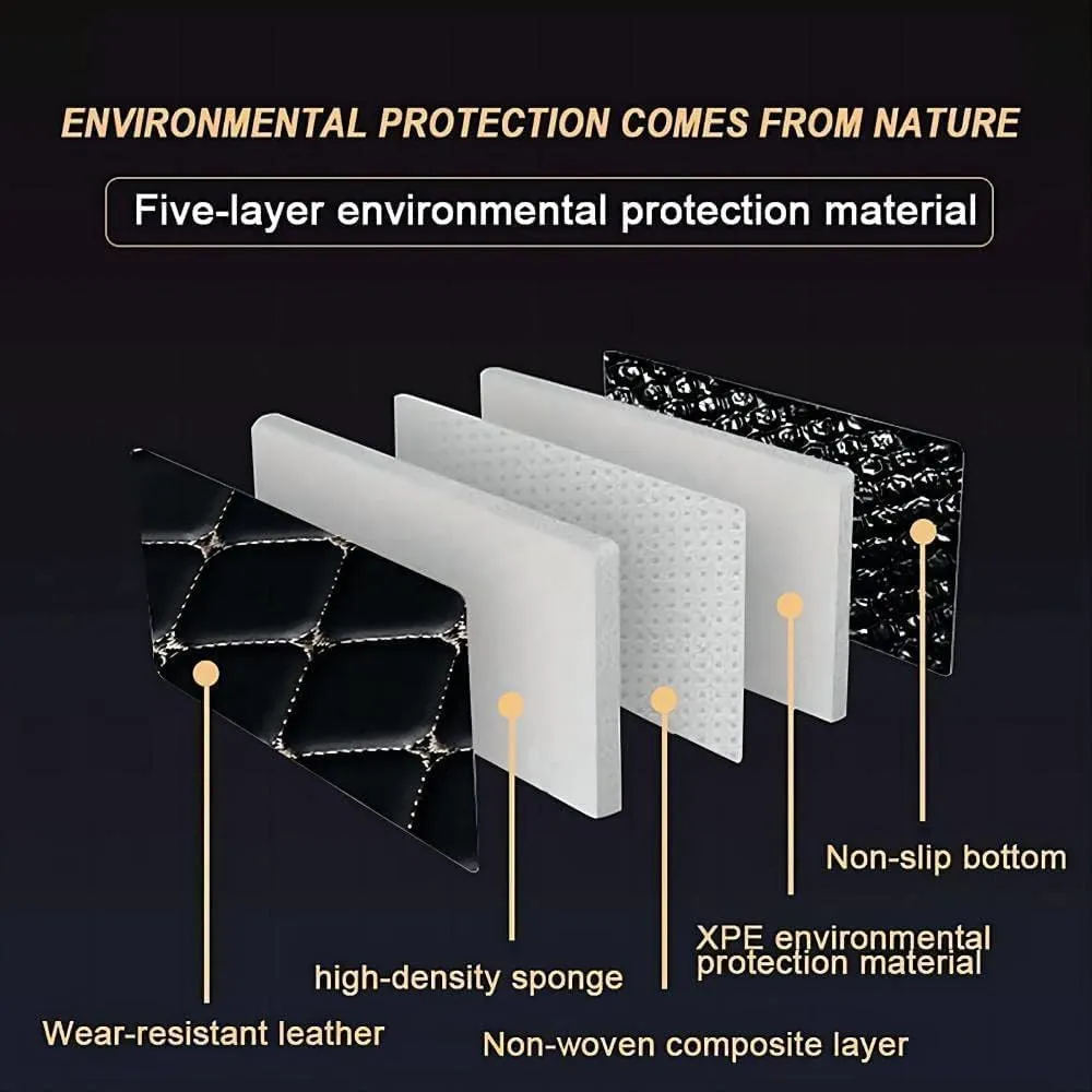 Car Boot Liners Mats for Mitsubishi Mirage 2012-2022, Trunk Cargo Storage Carpet Liner Mat Waterproof Anti Scratch Car Accessories,A