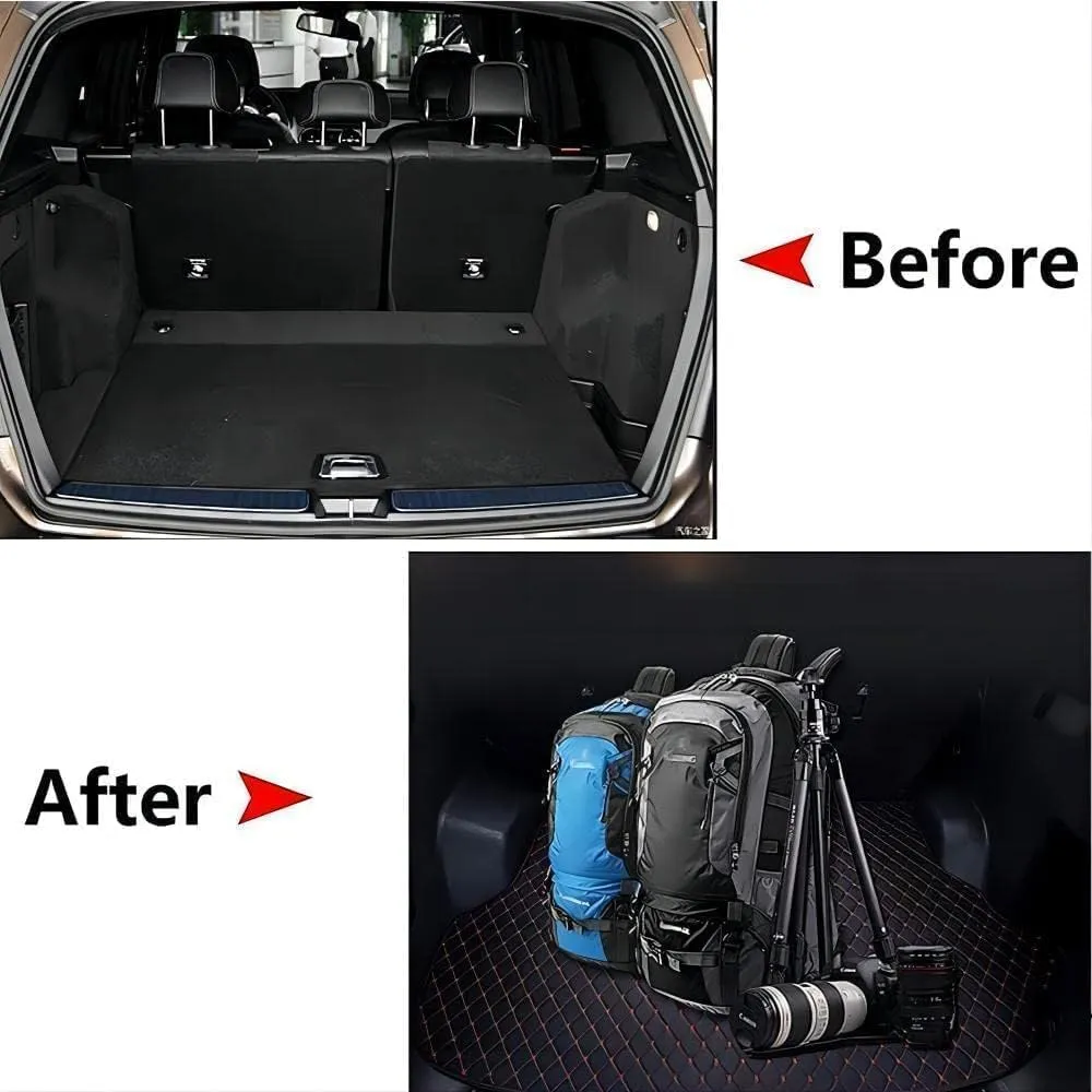 Car Boot Liners Mats for Mitsubishi Mirage 2012-2022, Trunk Cargo Storage Carpet Liner Mat Waterproof Anti Scratch Car Accessories,A
