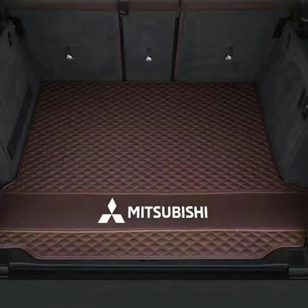 Car Boot Mats, for Mitsubishi Mirage G4(A1O) 2013-2019 Rear Trunk Storage Cargo Anti-Scratch Protector Tray Cover Liner, Auto Accessories,C-Brown