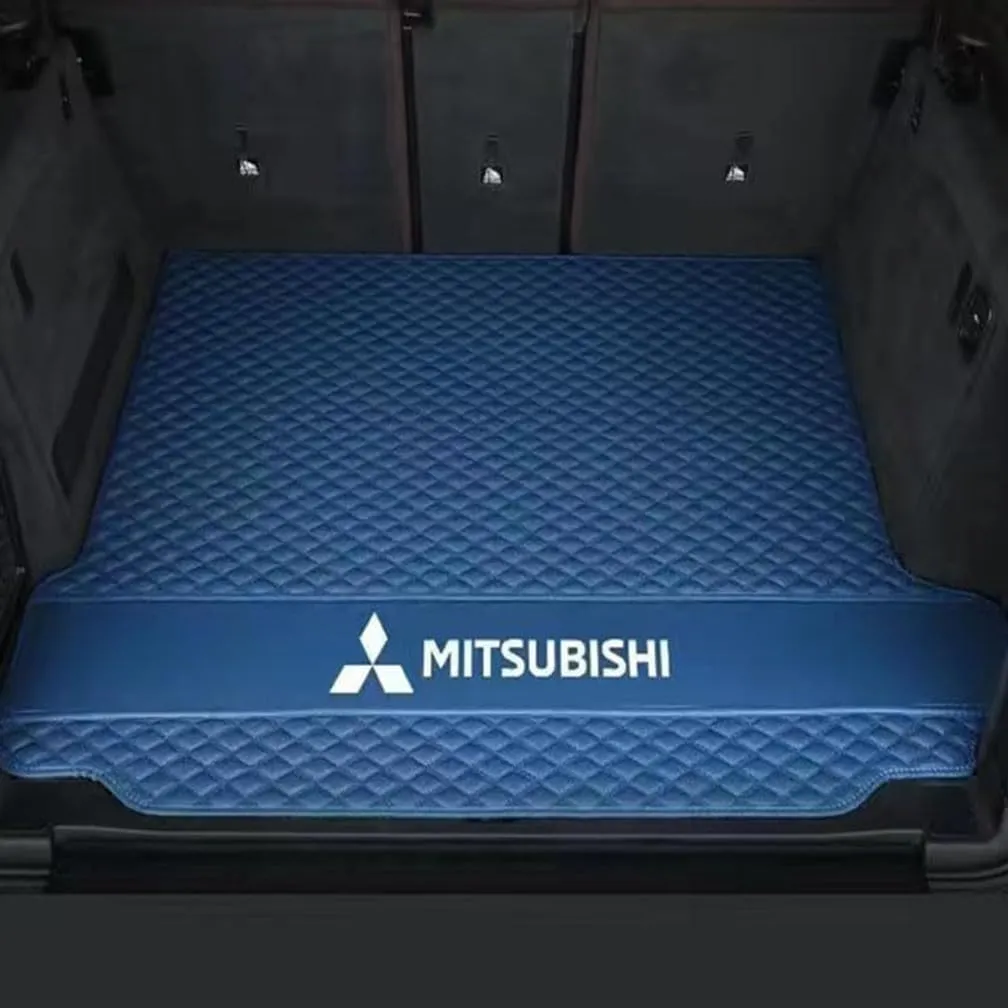 Car Boot Mats, for Mitsubishi Mirage Ⅵ Hatchback 2012-2016 Rear Trunk Storage Cargo Anti-Scratch Protector Tray Cover Liner, Auto Accessories,B-Blue