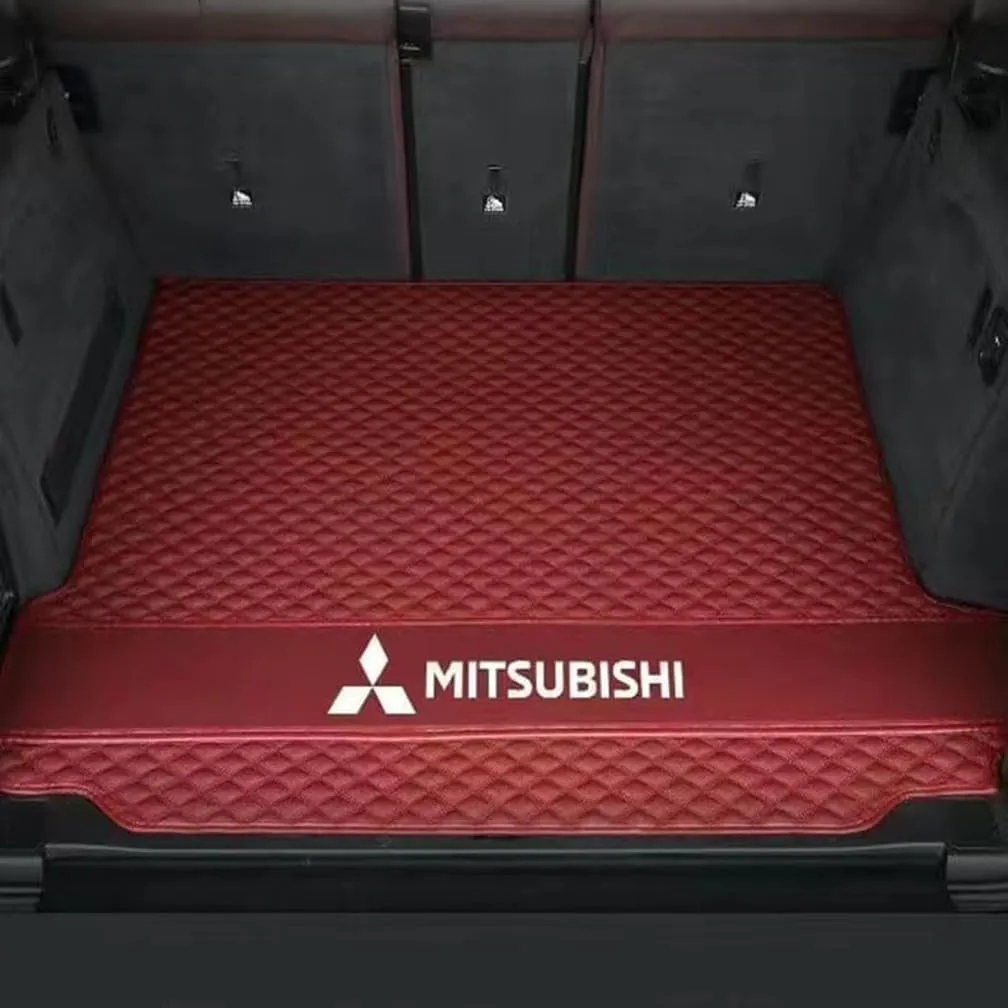 Car Boot Mats, for Mitsubishi Mirage Ⅵ Hatchback 2012-2016 Rear Trunk Storage Cargo Anti-Scratch Protector Tray Cover Liner, Auto Accessories,D-Red