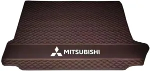 Car Boot Mats, for Mitsubishi Mirage VI Hatchback 2017-2019 Rear Trunk Storage Cargo Anti-Scratch Protector Tray Cover Liner, Auto Accessories,C-Brown