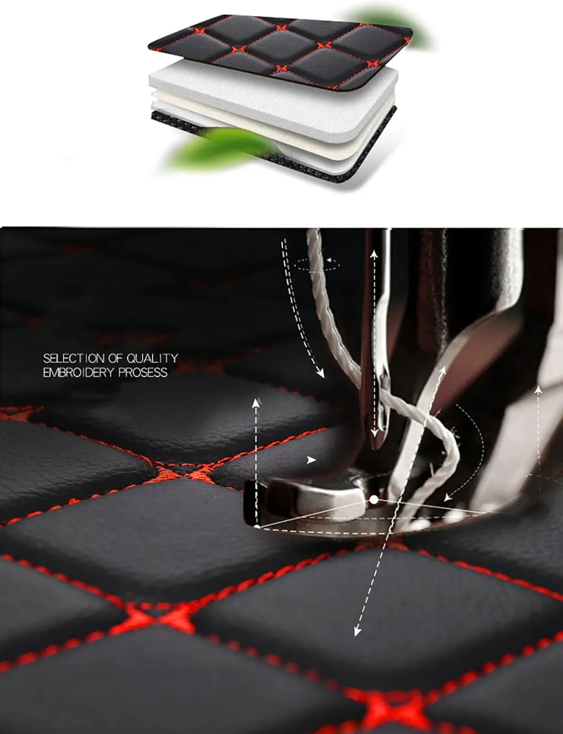 Car Leather Cargo Liners for Genesis G80 EV Pure Electric 2023 2024, Full Coverage Rear Trunk Liner Mats Waterproof Anti-Scratch Protector Pad,Black