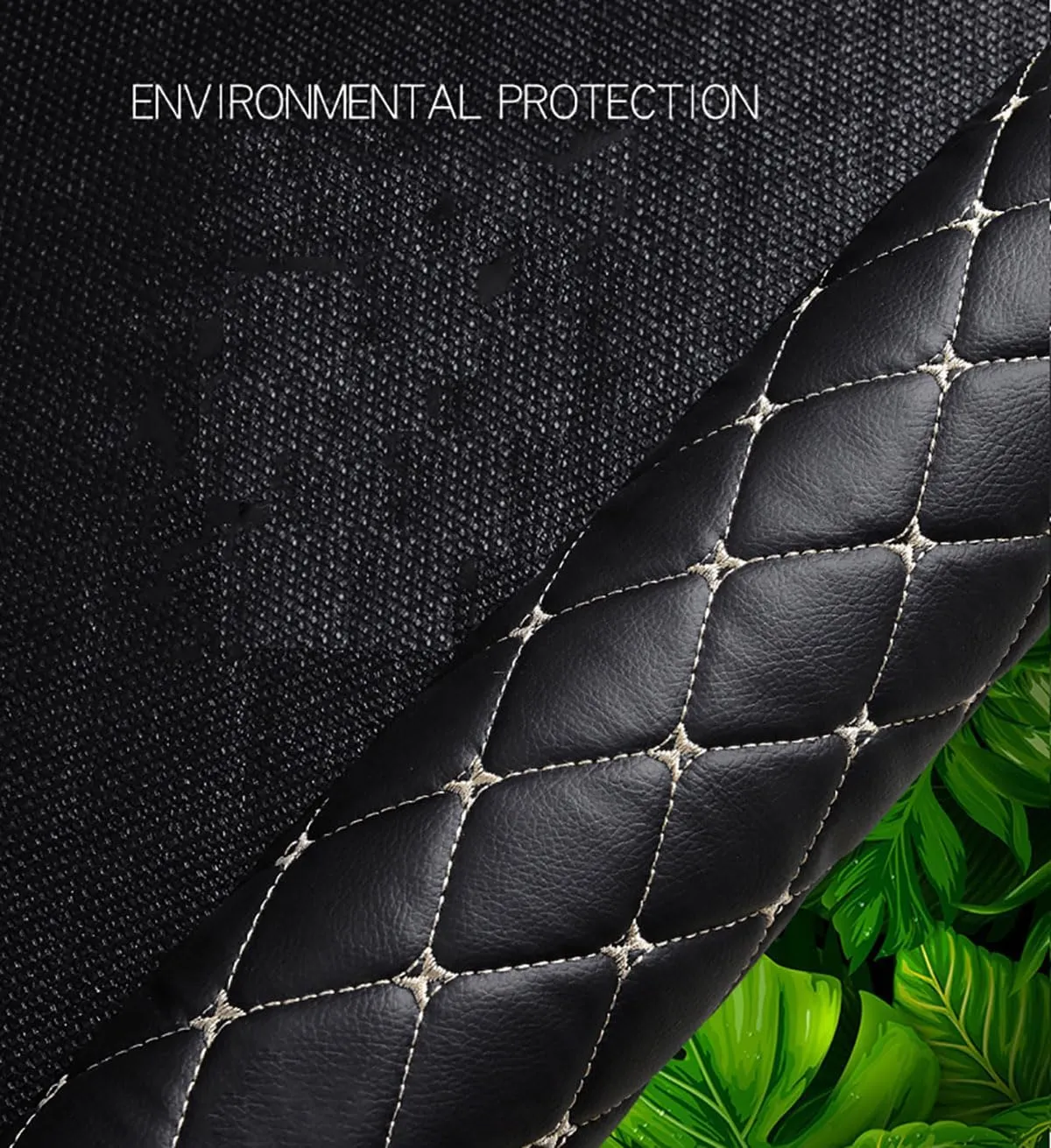 Car Leather Cargo Liners for Genesis G80 EV Pure Electric 2023 2024, Full Coverage Rear Trunk Liner Mats Waterproof Anti-Scratch Protector Pad,Black