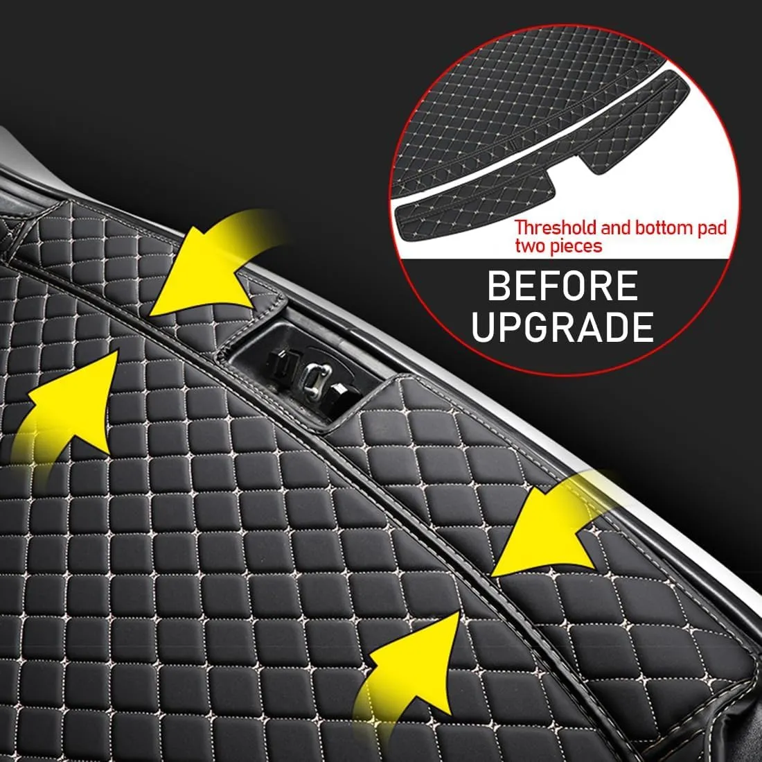 Car Trunk Mat for Mazda CX-70 PHEV 2025, Anti-Scratch Tail Trunk Cargo Storage Liner Boot Luggage Pad Styling Accessories,B