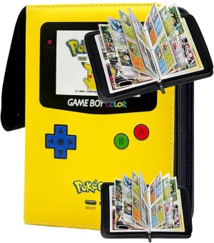 Card Binder 9-Pocket Trading Cards Holder for Most Standard Size Cards Waterproof Trading Binders Fits 900 Cards Collection Albums with 50 Removable Sleeves