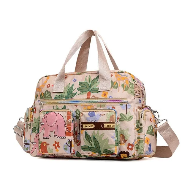Cartoon Printed Messenger Bag