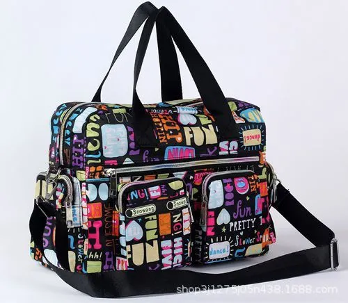 Cartoon Printed Messenger Bag