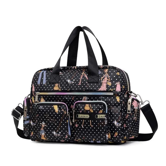Cartoon Printed Messenger Bag