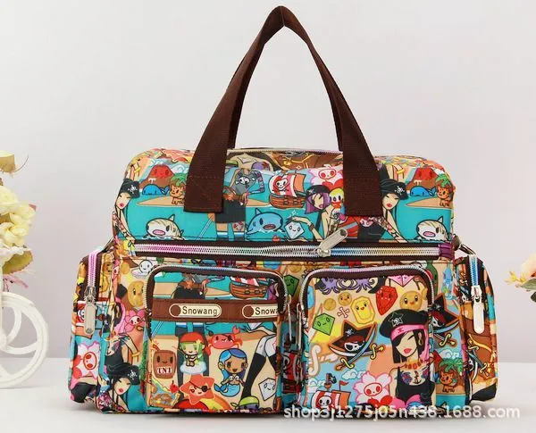 Cartoon Printed Messenger Bag