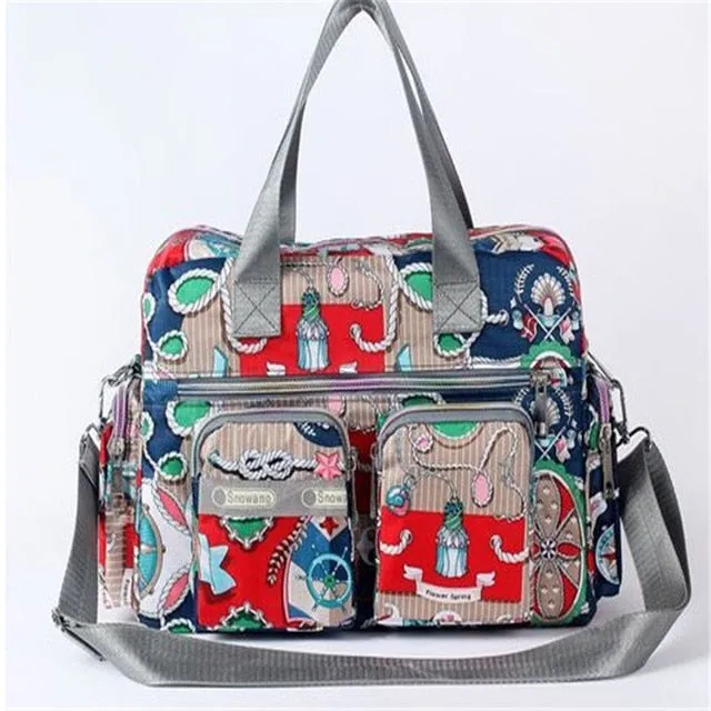 Cartoon Printed Messenger Bag