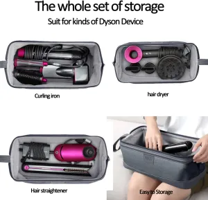 Case for Dyson Hair Dryer,Dustproof Storage Bag Travel Carrying Case for Dyson Supersonic for Dyson Airwrap for Dyson Corrale Hair Dryer Case Bag (Black)